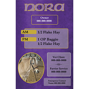 Nora Stall Card.